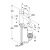 Схема смесителя для раковины Kludi Bozz 38266N076