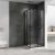 Душевой уголок Abber Schwarzer Diamant AG02080B5 80x80, профиль черный матовый