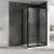 Душевой уголок Abber Schwarzer Diamant AG30100BH-S100B 100x100, профиль черный