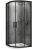 Душевой уголок Abber Schwarzer Diamant AG01080B 80x80, профиль черный