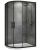 Душевой уголок Abber Schwarzer Diamant AG01180B 100x80, профиль черный