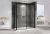 Душевой уголок Abber Komfort AG93150B-S102B 150x100, профиль черный