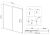 Схема душевой двери Vincea City VDS-5CT120CL 120x195, профиль хром
