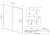 Схема душевой двери Vincea City VDS-5CT140MT 140x195, профиль хром