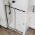 Душевая дверь Vincea City VDS-5CT120CLB 120x195, профиль черный