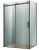 Душевой уголок Vincea Como VSR-1C9013CLB 130x90, профиль черный