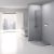 Душевой поддон Vincea VST-4SQ9090G 90x90 из искусственного камня, серый
