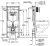 Схема инсталляции Grohe Rapid SL 38772001 с кнопкой