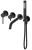 Смеситель для ванны с душем Wonzon&Woghand Stick WW-889017-MB, черный матовый
