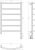 Схема полотенцесушителя Сунержа Галант 3.1 R 50x80