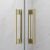Душевая дверь Radaway Idea DWJ Brushed Gold 140 R, профиль золото