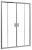 Душевая дверь Radaway Premium Plus DWD 180 профиль хром, стекло прозрачное