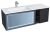 Тумба с раковиной Orans BC-9013-1200L подвесная