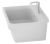 Раковина для постирочной Kerasan Aquadom 029301*1 75x50, белая