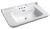 Раковина Kerasan Waldorf 4142K1bi/cr*3 100x55, белая