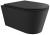 Подвесной унитаз Alice Hide Round 31170108SET, черный матовый с сиденьем