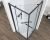 Душевой уголок Black&White S1120-9090GM 90x90, профиль оружейная сталь