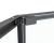 Душевой уголок Black&White S1150-9090GM, профиль оружейная сталь