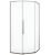 Душевой уголок Black&White S1150-9090N, профиль брашированный никель