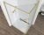 Душевой уголок Black&White S1180-1290G 120x90, профиль брашированное золото