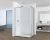 Душевой уголок Black&White S1180-1290N 120x90, профиль брашированный никель