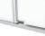 Душевой уголок Black&White S1180-1290N 120x90, профиль брашированный никель