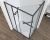 Душевой уголок Black&White S1180-1290GM 120x90, профиль оружейная сталь