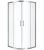 Душевой уголок Black&White Stellar Wind S101-1000 100x100, профиль хром