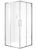 Душевой уголок Black&White Stellar Wind S102-800 80x80, профиль хром