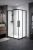 Душевой уголок Black&White Stellar Wind S872-900 90x90, профиль черный
