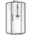 Душевой уголок Black&White Stellar Wind S875-1000 100x100, профиль черный