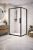 Душевой уголок Black&White Stellar Wind S877-900 90x90, профиль черный