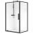 Душевой уголок Black&White Stellar Wind S877-1000 100x100, профиль черный