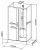 Схема душевой кабины Black & White G8708N 110x80 без крыши