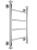 Полотенцесушитель электрический Margaroli Capitelli 2952J5504RNNBL 56x83, никель