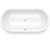 Стальная ванна Bette Lux Oval 3467-000PLUS 190x90 c шумоизоляцией, белая