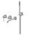 Встраиваемый смеситель для ванны ABBER Wasser Kreis 316 AF8130BST с лейкой, сталь брашированная
