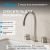 Смеситель для раковины Abber Wasser Kreis 316 AF8108BST-M, сталь брашированная