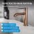 Смеситель для раковины Abber Wasser Kreis AF8110RG, розовое золото