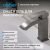 Смеситель для раковины Abber Wasserfall AF8610NG, оружейная сталь