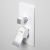 Встраиваемый смеситель для ванны Wasserkraft Aller 1060 white 10641W с лейкой