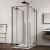 Душевой уголок Abber Eins AG06099B 90x90 распашной, профиль черный