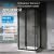 Душевой уголок Abber Schwarzer Diamant AG02080BH-S80B 80x80 раздвижной, профиль черный
