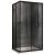 Душевой уголок Abber Schwarzer Diamant AG02129BH 120x90 раздвижной, профиль черный