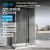 Душевой уголок Abber Schwarzer Diamant AG30100H-S100-S100 100x100 раздвижной, профиль хром