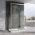 Душевой уголок Abber Schwarzer Diamant AG30100H-S80-S80 100x80 раздвижной, профиль хром