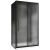Душевой уголок Abber Schwarzer Diamant AG30110BMH-S100BM-S100BM 110x100 раздвижной, профиль черный