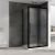 Душевой уголок Abber Schwarzer Diamant AG30110BMH-S90BM 110x90 раздвижной, профиль черный