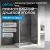 Душевой уголок Abber Schwarzer Diamant AG30110H-S60 110x60 раздвижной, профиль хром