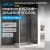 Душевой уголок Abber Schwarzer Diamant AG30110H-S70 110x70 раздвижной, профиль хром